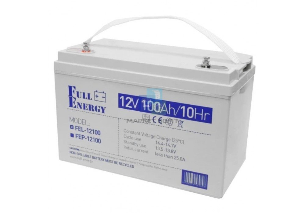 Аккумулятор гелевый 12В 100 Ач Full Energy FEL-12100