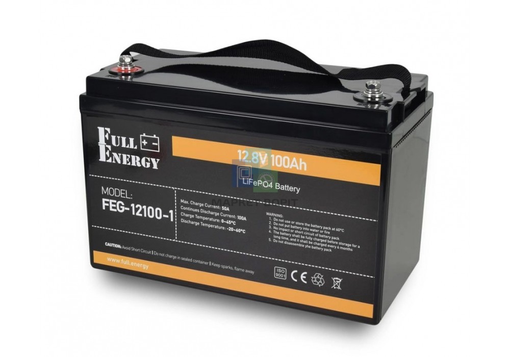 Аккумулятор LiFePO4 12.8В 100Ач Full Energy FEG-12100-1 с Bluetooth