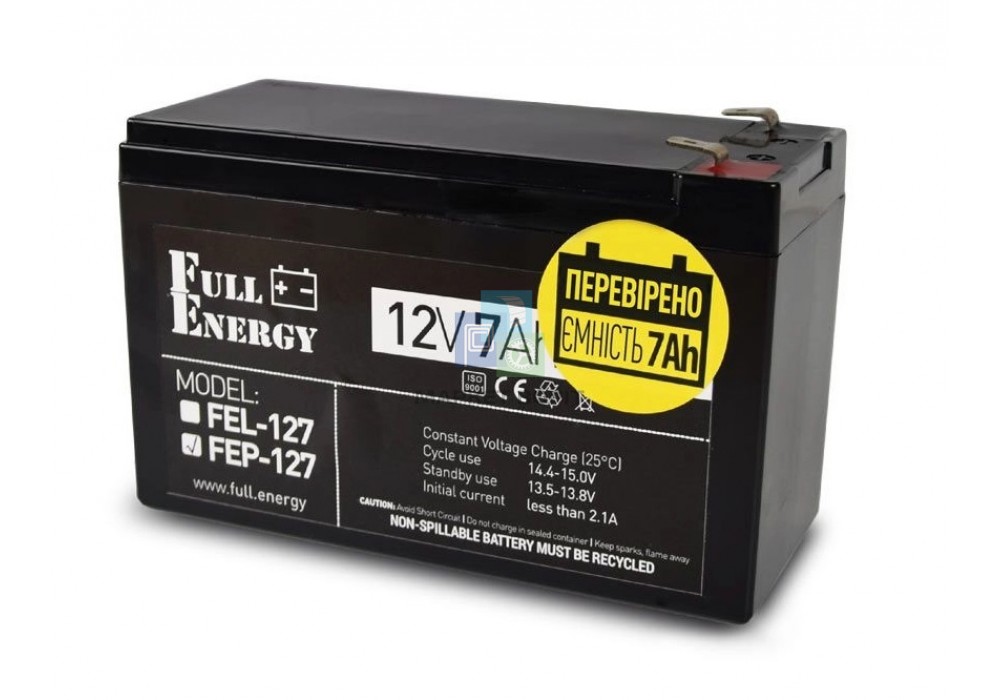 Аккумулятор 12В 7 Аг Full Energy FEP-127